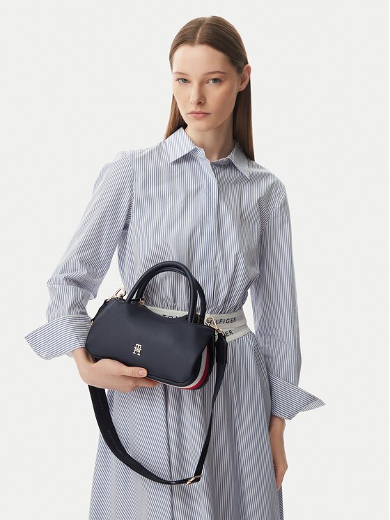 Tommy Hilfiger Дамска чанта Th Logotape Mini Satchel AW0AW18743