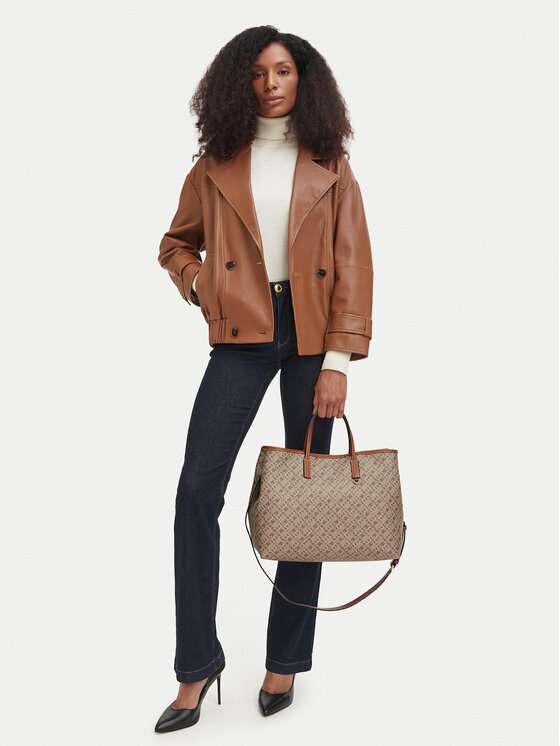 Tommy Hilfiger Дамска чанта Th Monoplay Satchel AW0AW19173