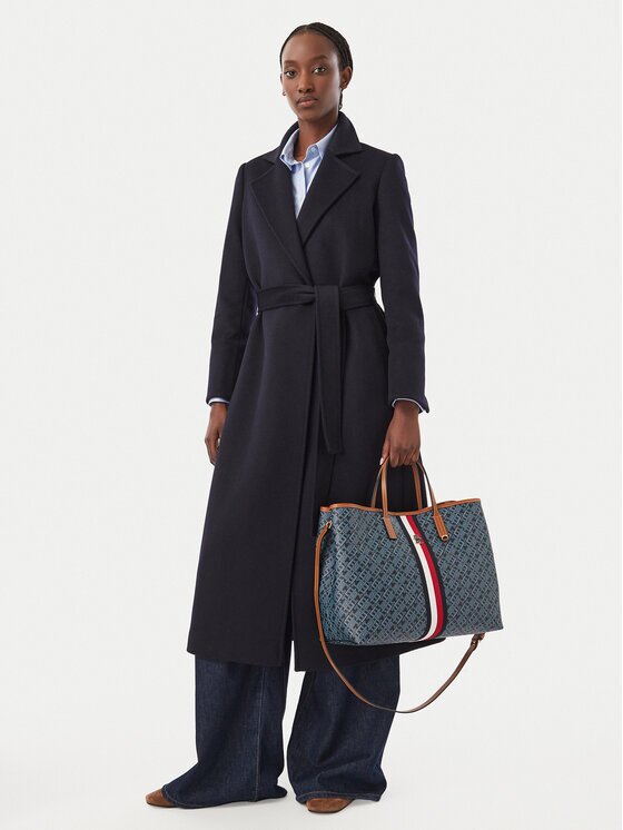 Tommy Hilfiger Дамска чанта Th Monoplay Satchel Corp AW0AW19516
