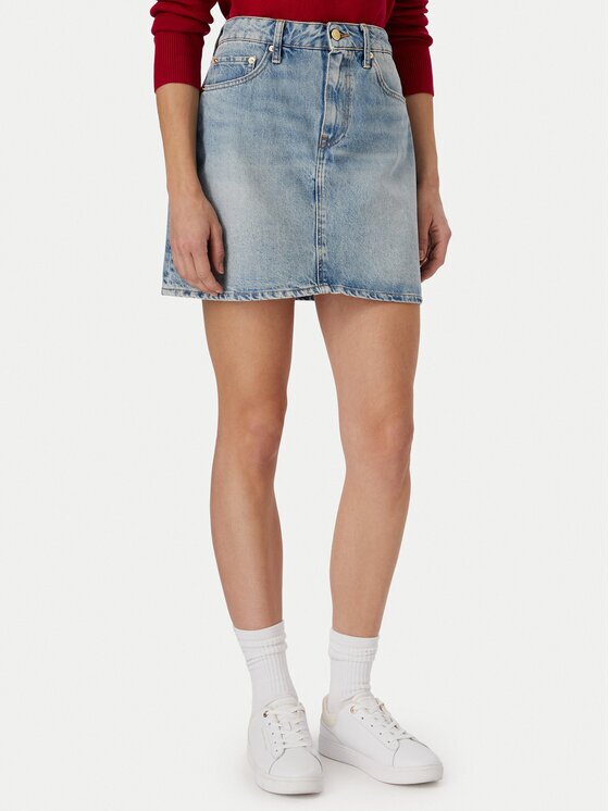 Tommy Hilfiger Дънкова пола WW0WW50007 Regular Fit