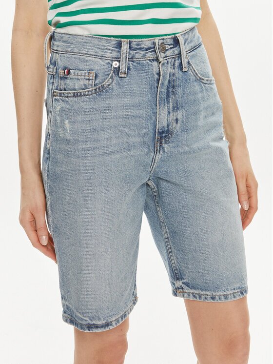 Tommy Hilfiger Дънкови шорти WW0WW41326 Slim Fit
