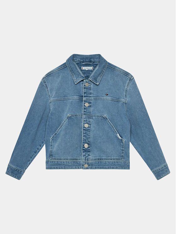 Tommy Hilfiger Дънково яке Denim Trucker Jacket KG0KG07798 Slim Fit