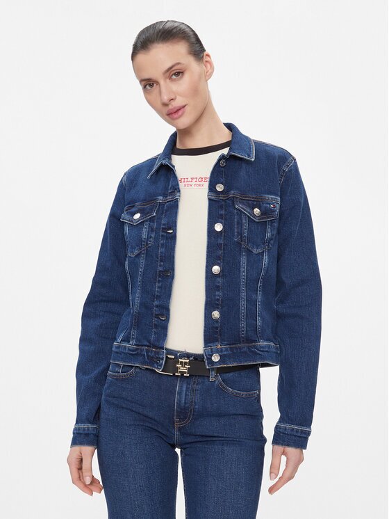 Tommy Hilfiger Дънково яке WW0WW40654 Slim Fit