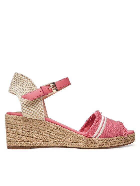 Tommy Hilfiger Еспадрили Fringe Canvas Medium Wedge FW0FW08879