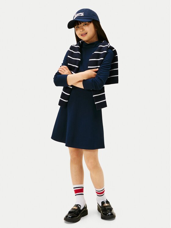 Tommy Hilfiger Ежедневна рокля Essential Skater KG0KG08790 D Regular Fit