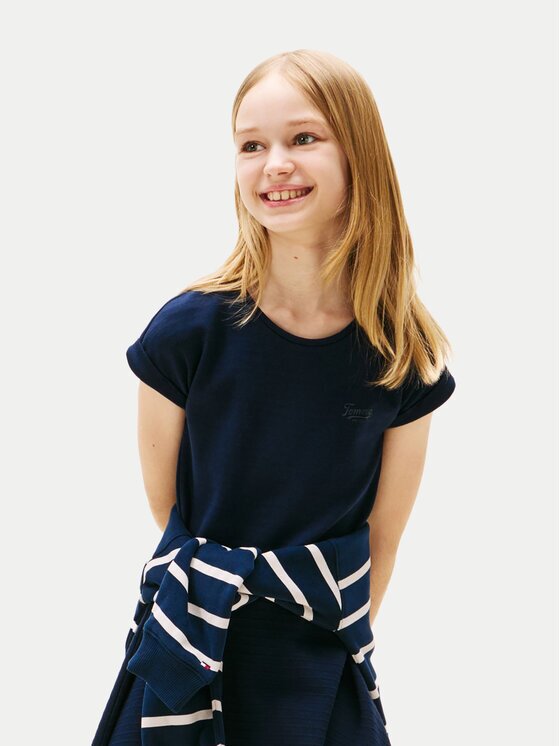 Tommy Hilfiger Ежедневна рокля Spacer KG0KG08706 D Regular Fit