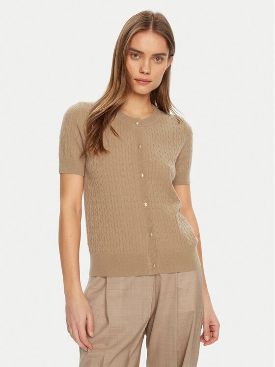Tommy Hilfiger Кардиган WW0WW43958 Екрю Regular Fit