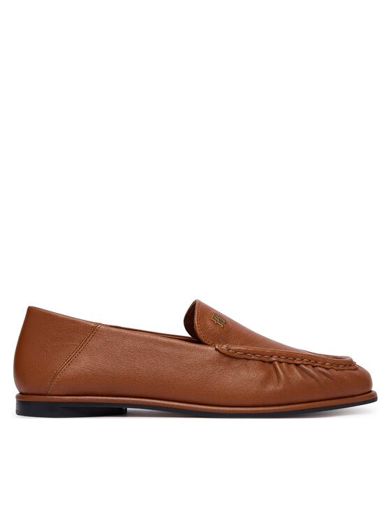 Tommy Hilfiger Лоуфъри Leather Ruched Toe Loafers FW0FW09250