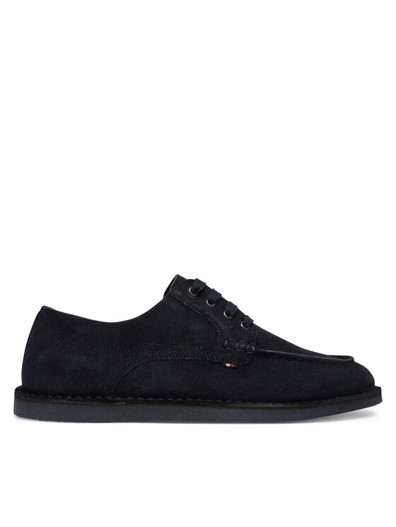 Tommy Hilfiger Обувки Stitchdown Suede Derby FM0FM05841