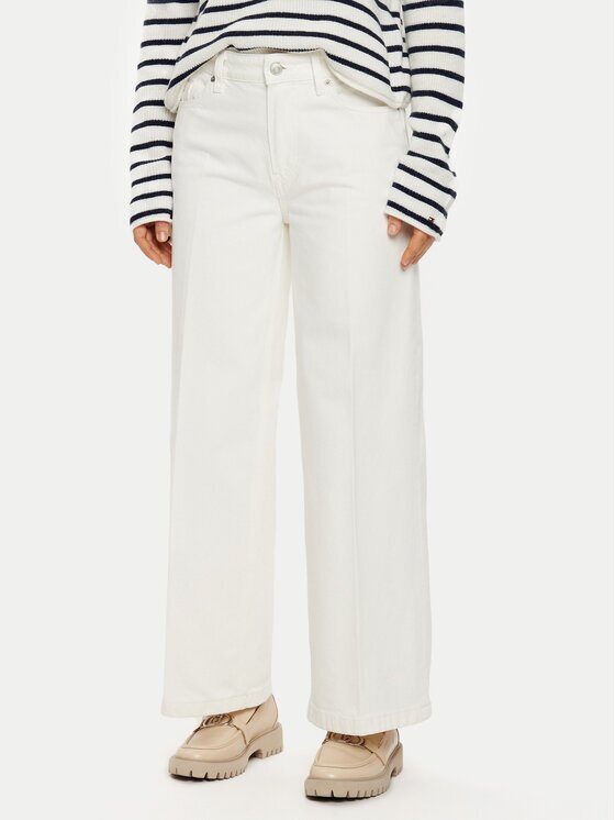 Tommy Hilfiger Панталони тип кюлоти WW0WW44330 Regular Fit