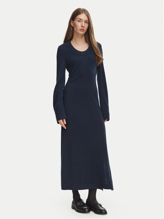 Tommy Hilfiger Плетена рокля Scoop WW0WW52306 Regular Fit