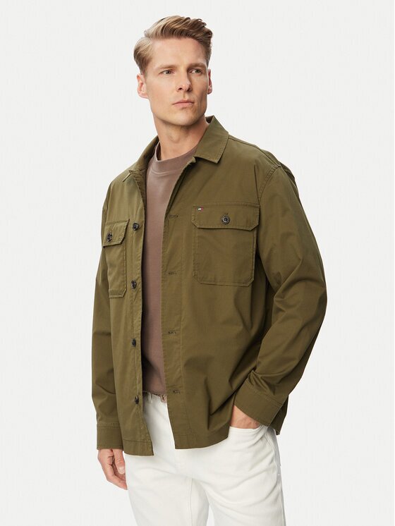 Tommy Hilfiger Риза-яке Blend MW0MW43471 Regular Fit