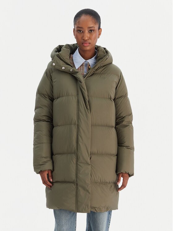 Tommy Hilfiger Пухено яке Modern WW0WW46535 Екрю Regular Fit