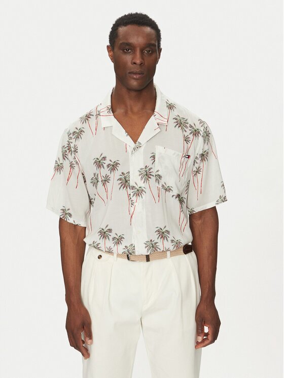 Tommy Hilfiger Риза Bowling Shirt Print UM0UM03227 Regular Fit