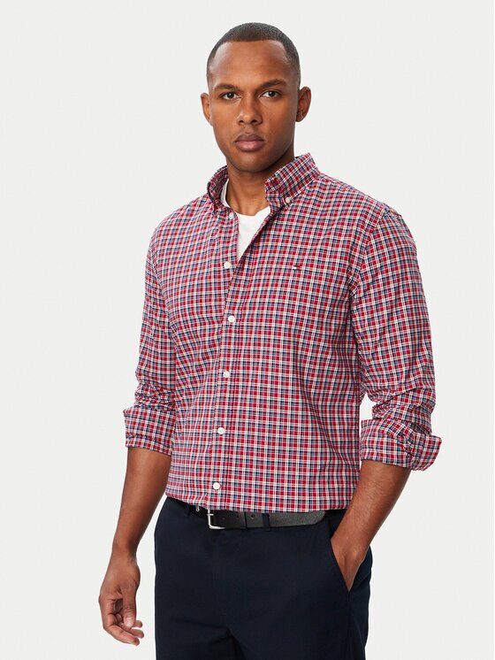 Tommy Hilfiger Риза Flex Poplin MW0MW44595 Regular Fit