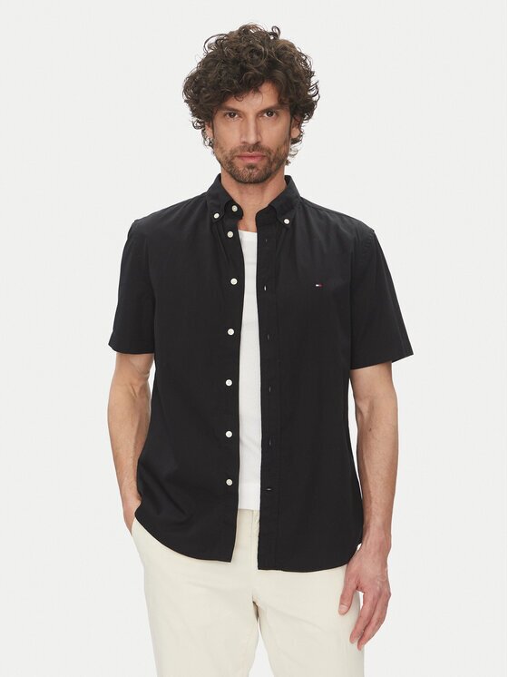 Tommy Hilfiger Риза MW0MW37584 Светлосиньо Regular Fit