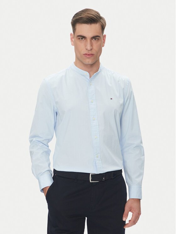 Tommy Hilfiger Риза MW0MW39966 Светлосиньо Regular Fit