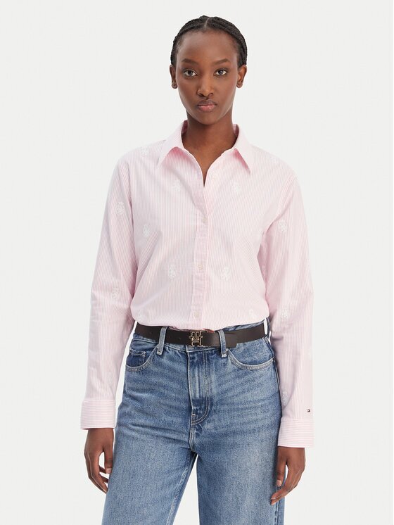 Tommy Hilfiger Риза WW0WW49386 Relaxed Fit