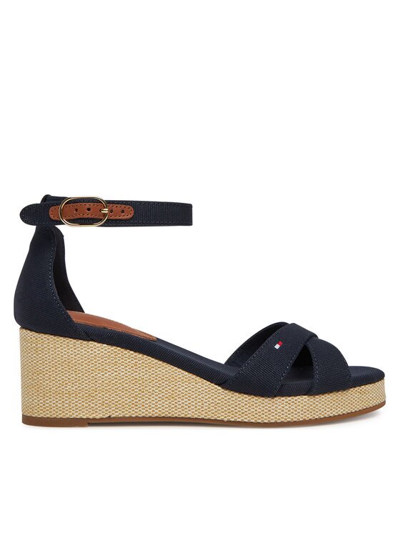 Tommy Hilfiger Еспадрили Flag Criss-Cros Mid Wedge Espad FW0FW08481
