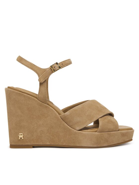 Tommy Hilfiger Сандали Suede Wrapped High Wedge FW0FW09218