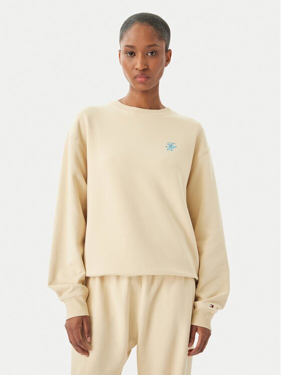 Tommy Hilfiger Суитшърт Logo Embroidery WW0WW48724 Relaxed Fit