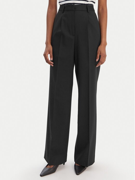 Tommy Hilfiger Текстилни панталони Timeless WW0WW48801 Wide Leg