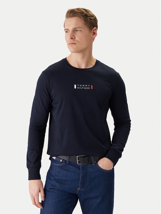 Tommy Hilfiger Тениска с дълъг ръкав Brand Love MW0MW41454 Regular Fit
