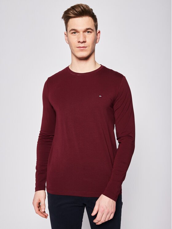 Tommy Hilfiger Тениска с дълъг ръкав Stretch Tee MW0MW10804 Slim Fit