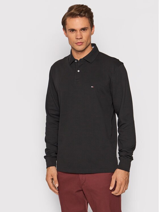 Tommy Hilfiger Тениска с яка и копчета 1985 MW0MW20183 Regular Fit