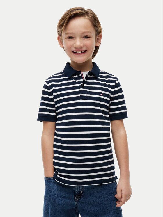 Tommy Hilfiger Тениска с яка и копчета KB0KB09103 Regular Fit