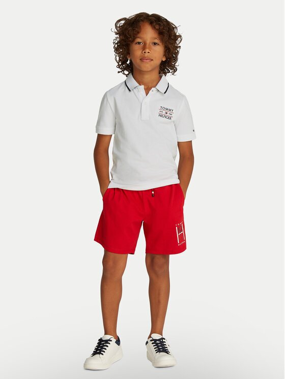 Tommy Hilfiger Тениска с яка и копчета KB0KB09524 D Regular Fit