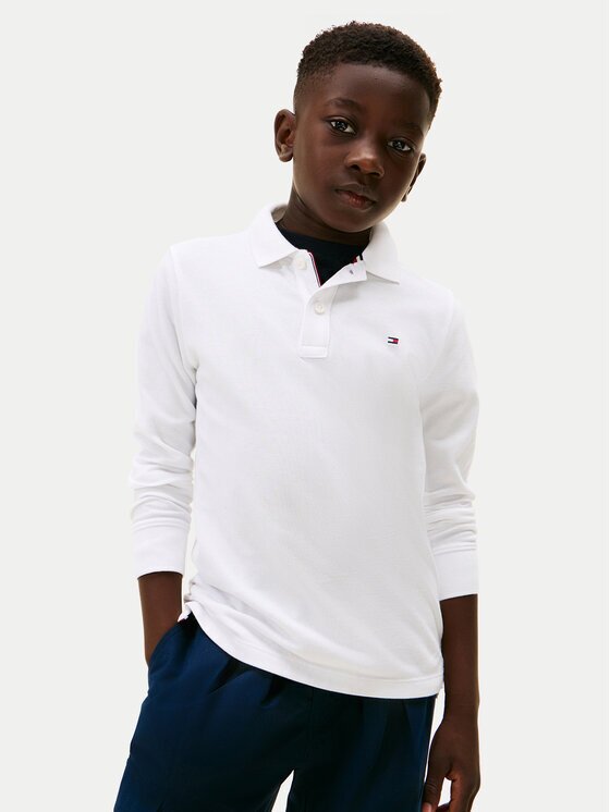 Tommy Hilfiger Тениска с яка и копчета KB0KB09664 Regular Fit