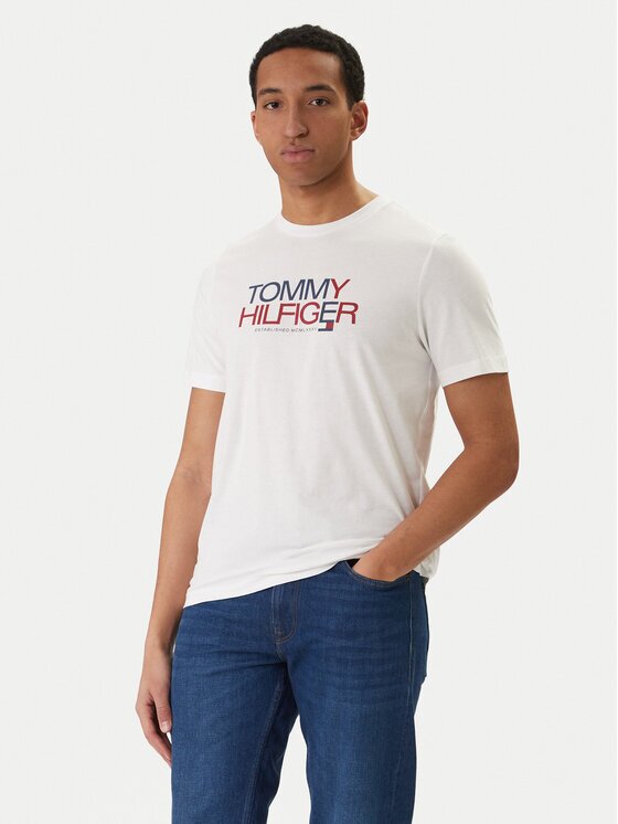 Tommy Hilfiger Тишърт Brand Love Big Text MW0MW42369 Regular Fit