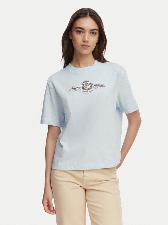 Tommy Hilfiger Тишърт Crest WW0WW48713 Relaxed Fit