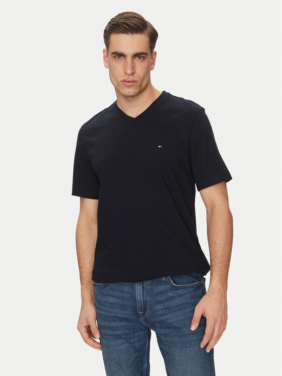 Tommy Hilfiger Тишърт Essential V-Neck Tee MW0MW39249 Regular Fit