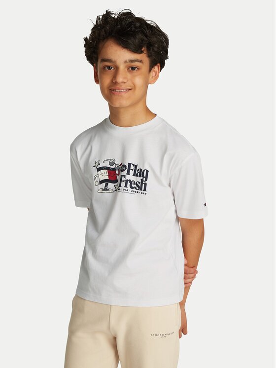 Tommy Hilfiger Тишърт Flag Fun KB0KB09354 S Regular Fit