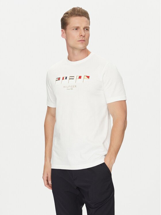 Tommy Hilfiger Тишърт Multi Flags MW0MW38616 Regular Fit