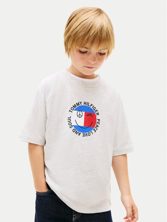 Tommy Hilfiger Тишърт Smiley Flag KB0KB10269 Regular Fit