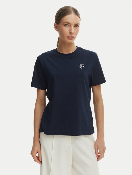 Tommy Hilfiger Тишърт Logo Embroidery WW0WW48699 Regular Fit