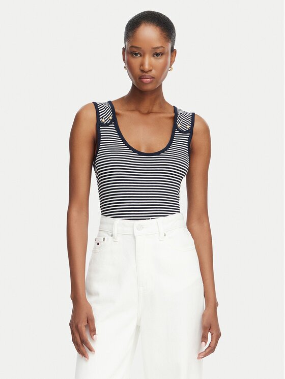 Tommy Hilfiger топ WW0WW52112 Slim Fit