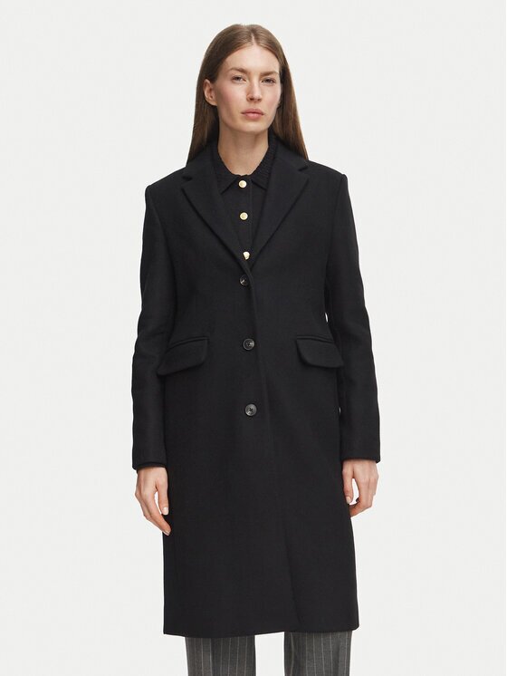 Tommy Hilfiger Вълнено палто Classic WW0WW51106 Regular Fit