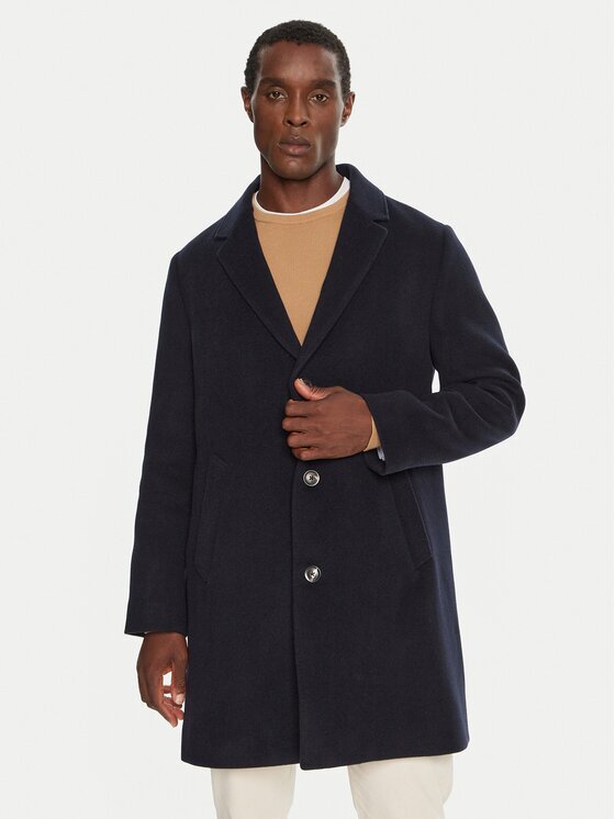 Tommy Hilfiger Вълнено палто MW0MW36611 Regular Fit