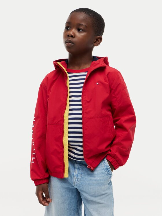 Tommy Hilfiger Преходно яке Windbreaker Graphic KB0KB10587 Regular Fit