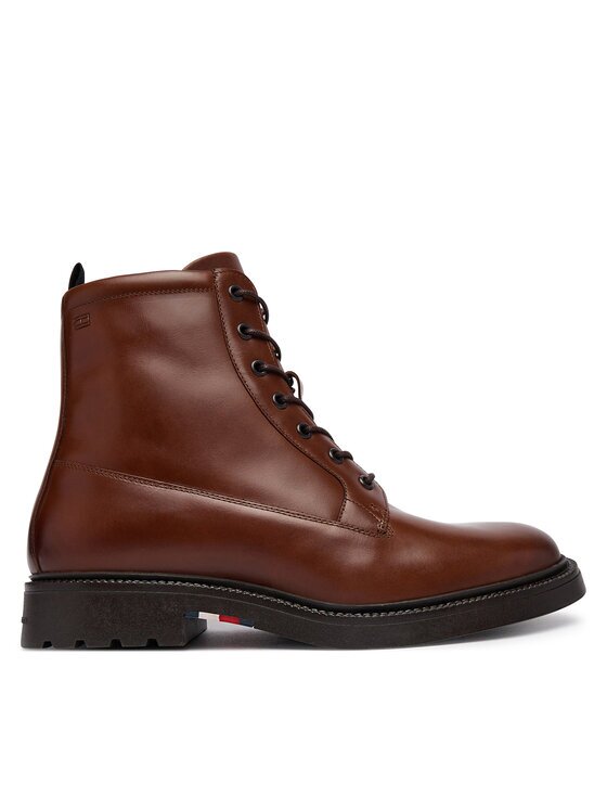 Tommy Hilfiger Зимни обувки Corporate Casual Lth Boot FM0FM06174