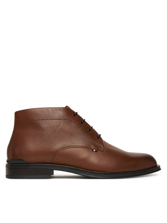 Tommy Hilfiger Зимни обувки Corporate Hilfiger Lth Boot FM0FM05697