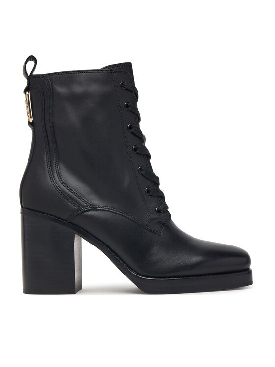 Tommy Hilfiger Зимни обувки Ltr Square Toe Heel Lace-Up Boot FW0FW09554