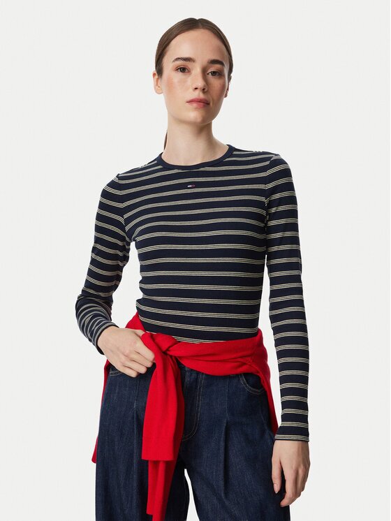 Tommy Jeans Блуза Essential DW0DW17387 Slim Fit