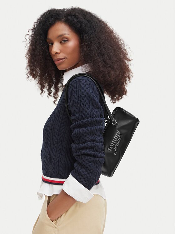 Tommy Jeans Дамска чанта Tjw Bold Script Shoulder Barrel AW0AW19055