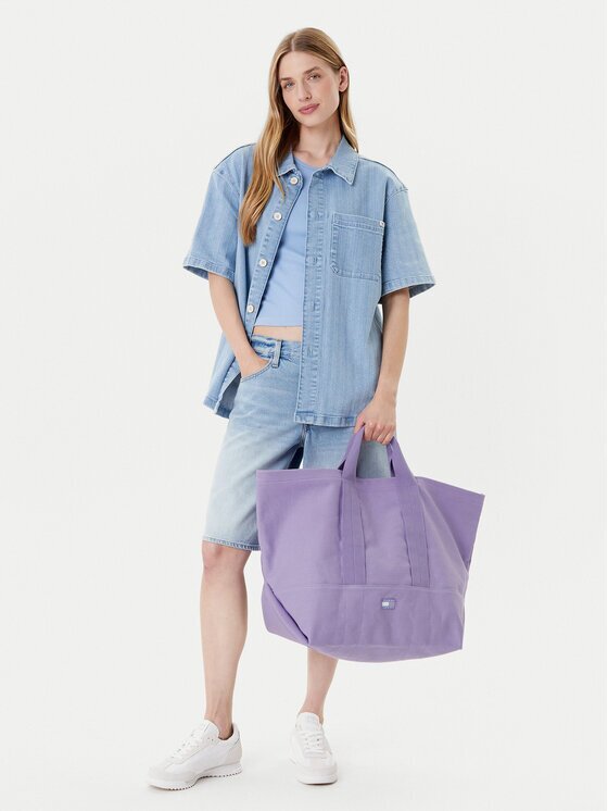 Tommy Jeans Дамска чанта Tjw Tote Edition Canvas AW0AW17542