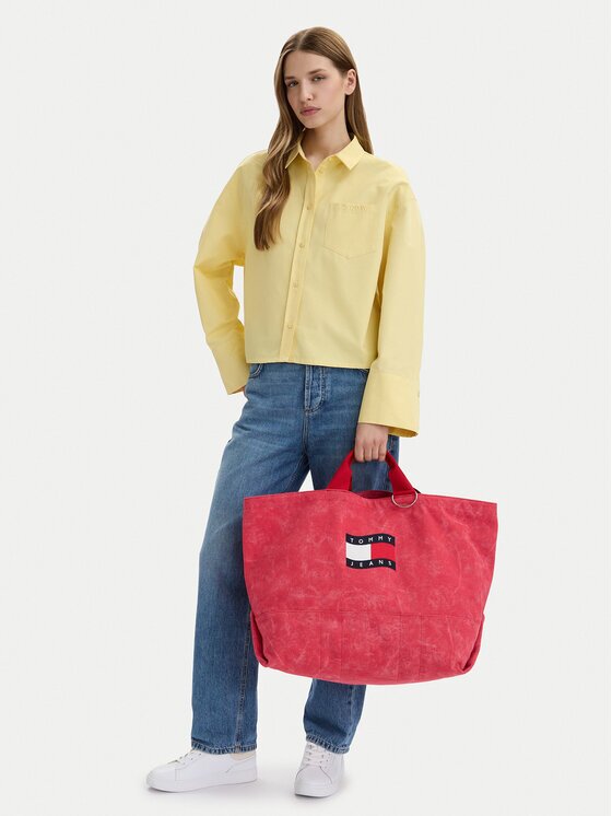 Tommy Jeans Дамска чанта Tjw Wave Flag Med Tote AW0AW18466